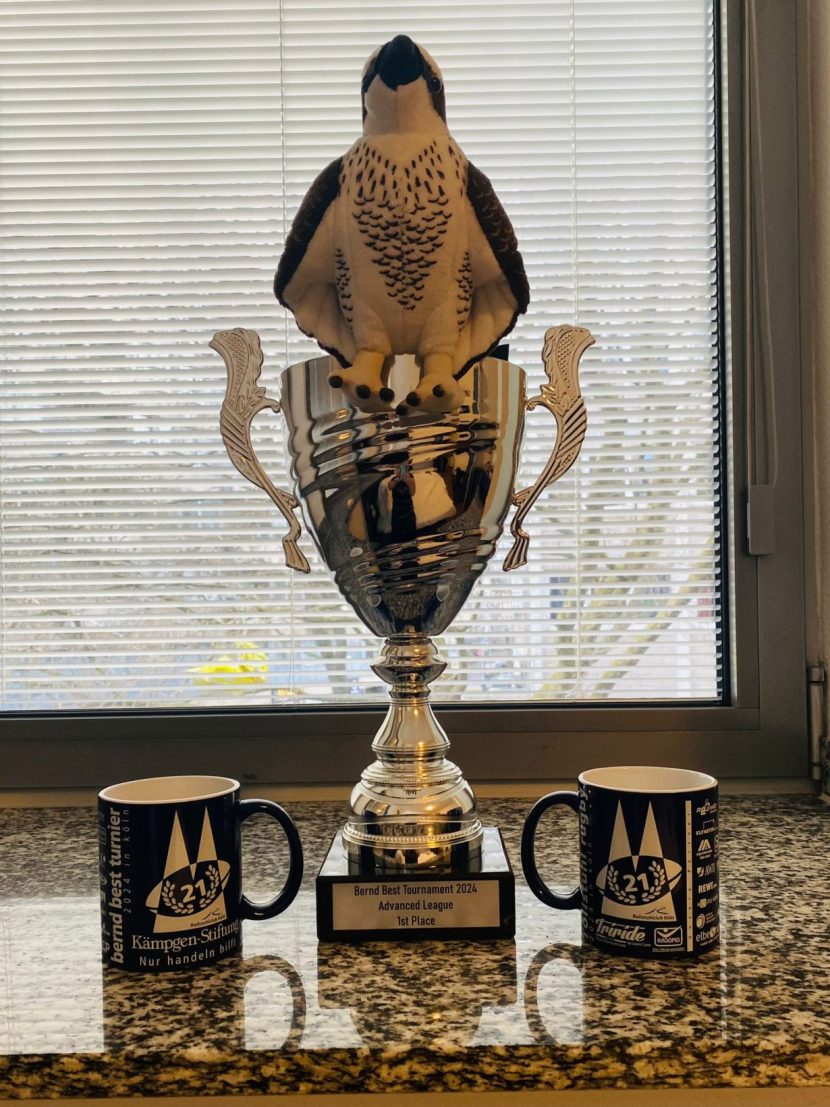 The trophy won by ospreys at Bernd Best 2024